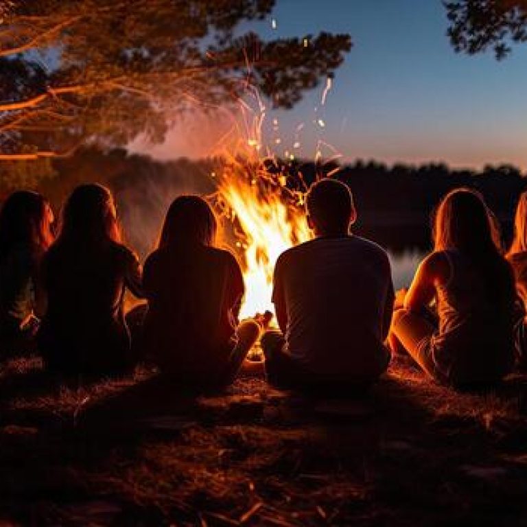 silhouette-of-a-group-of-young-people-sitting-around-a-bonfire-in-the-forest-at-sunset-friends-sitting-in-front-of-a-bonfire-top-section-cropped-no-visible-faces-ai-generated-free-photo